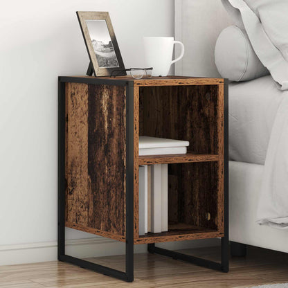vidaXL Nachttisch Altholz 39,5 x 30 x 50 cm Holzwerkstoff