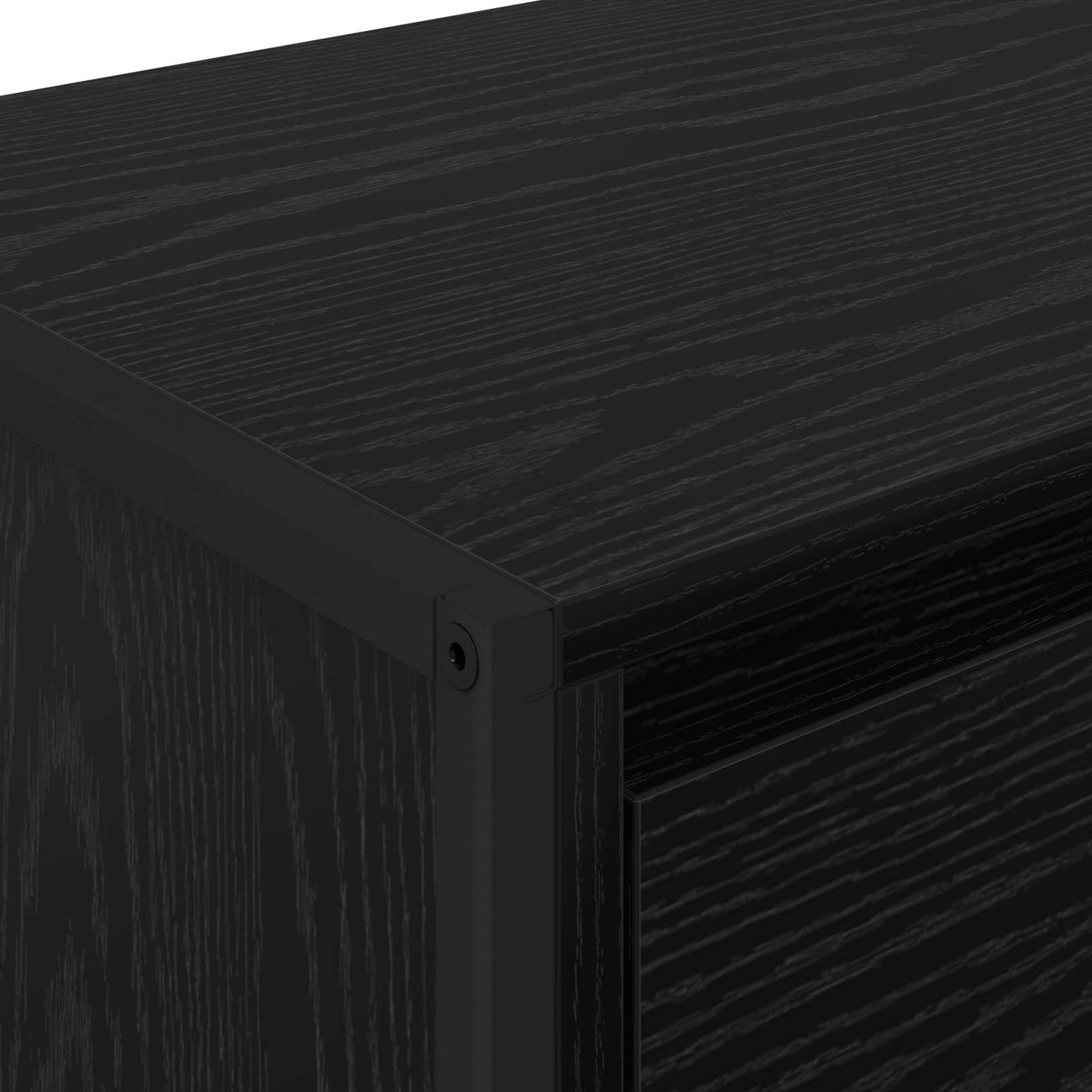 vidaXL Nachttisch Schwarz Eichen-Optik 39,5 x 30 x 50 cm Holzwerkstoff