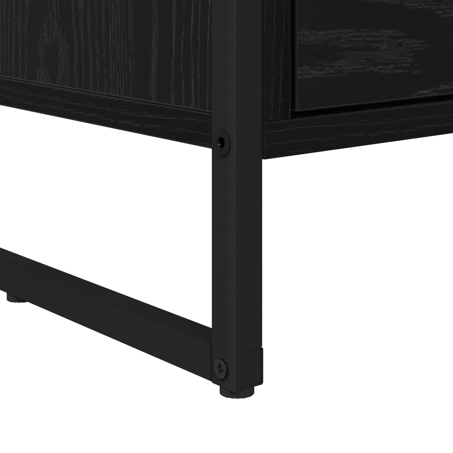 vidaXL Nachttisch 2 pcs Schwarz Eichen-Optik 39,5 x 30 x 50 cm