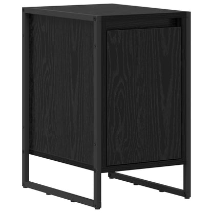 vidaXL Nachttisch 2 pcs Schwarz Eichen-Optik 39,5 x 30 x 50 cm