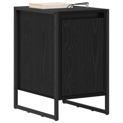 vidaXL Nachttisch 2 pcs Schwarz Eichen-Optik 39,5 x 30 x 50 cm