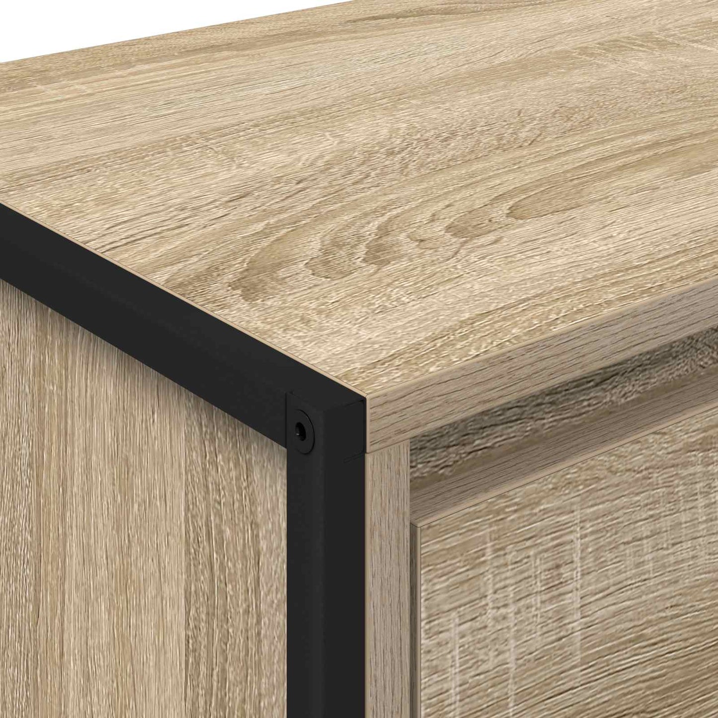 vidaXL Nachttisch Sonoma 39,5 x 30 x 50 cm Holzwerkstoff