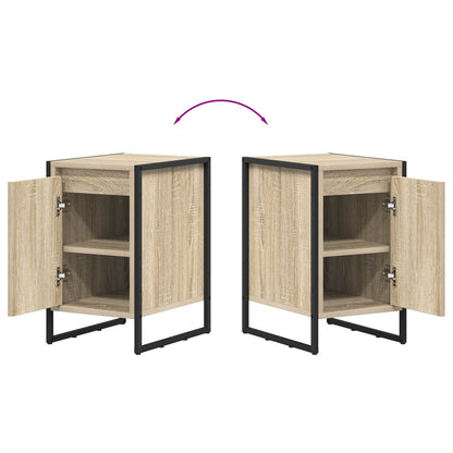 vidaXL Nachttisch Sonoma 39,5 x 30 x 50 cm Holzwerkstoff