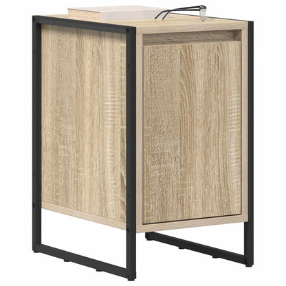 vidaXL Nachttisch 2 pcs Sonoma 39,5 x 30 x 50 cm Holzwerkstoff