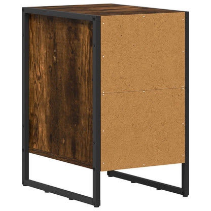 vidaXL Nachttisch Raucharbe 39,5 x 30 x 50 cm Holzwerkstoff