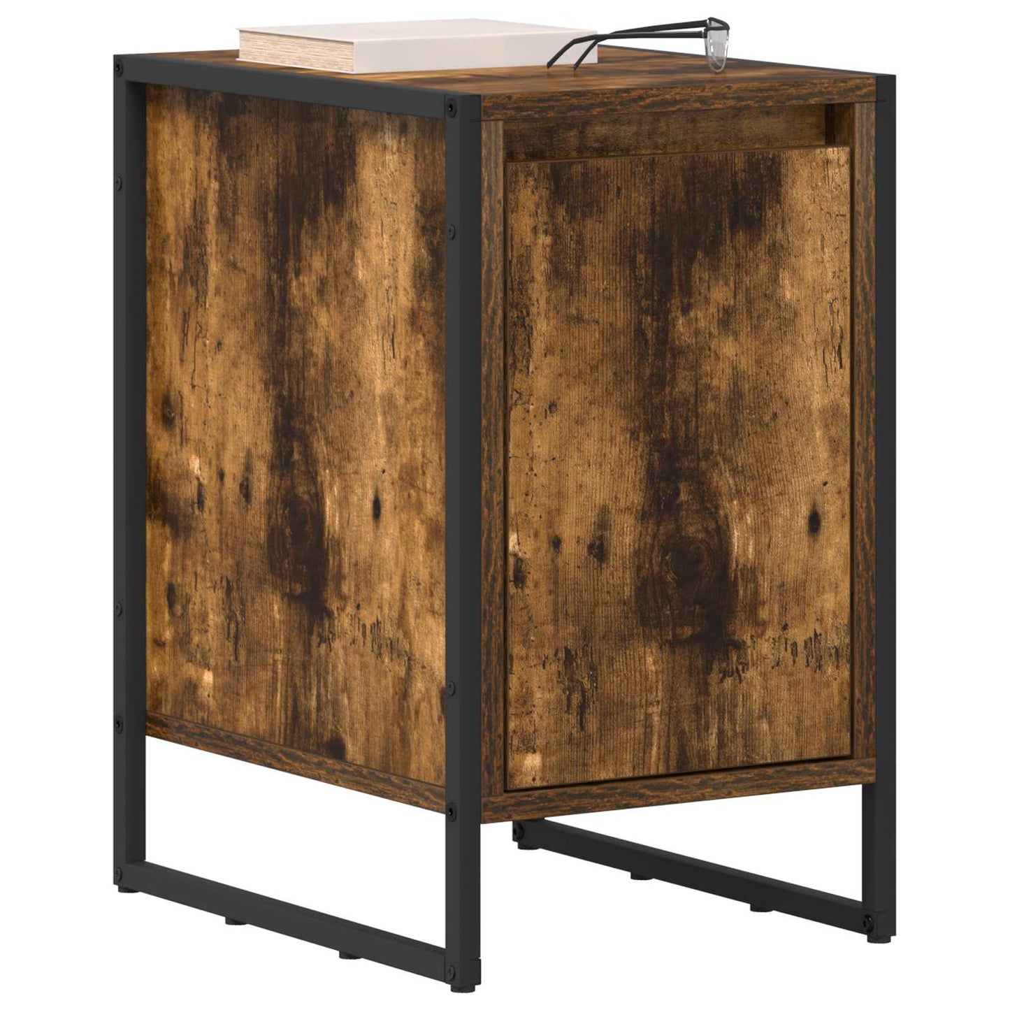 vidaXL Nachttisch Raucharbe 39,5 x 30 x 50 cm Holzwerkstoff