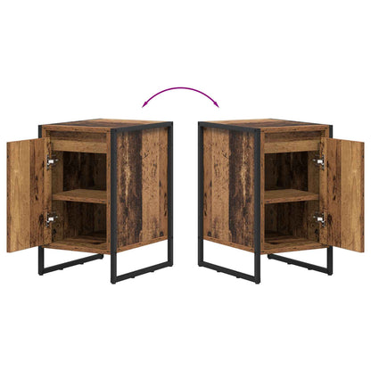 vidaXL Nachttisch Altholz 39,5 x 30 x 50 cm Holzwerkstoff