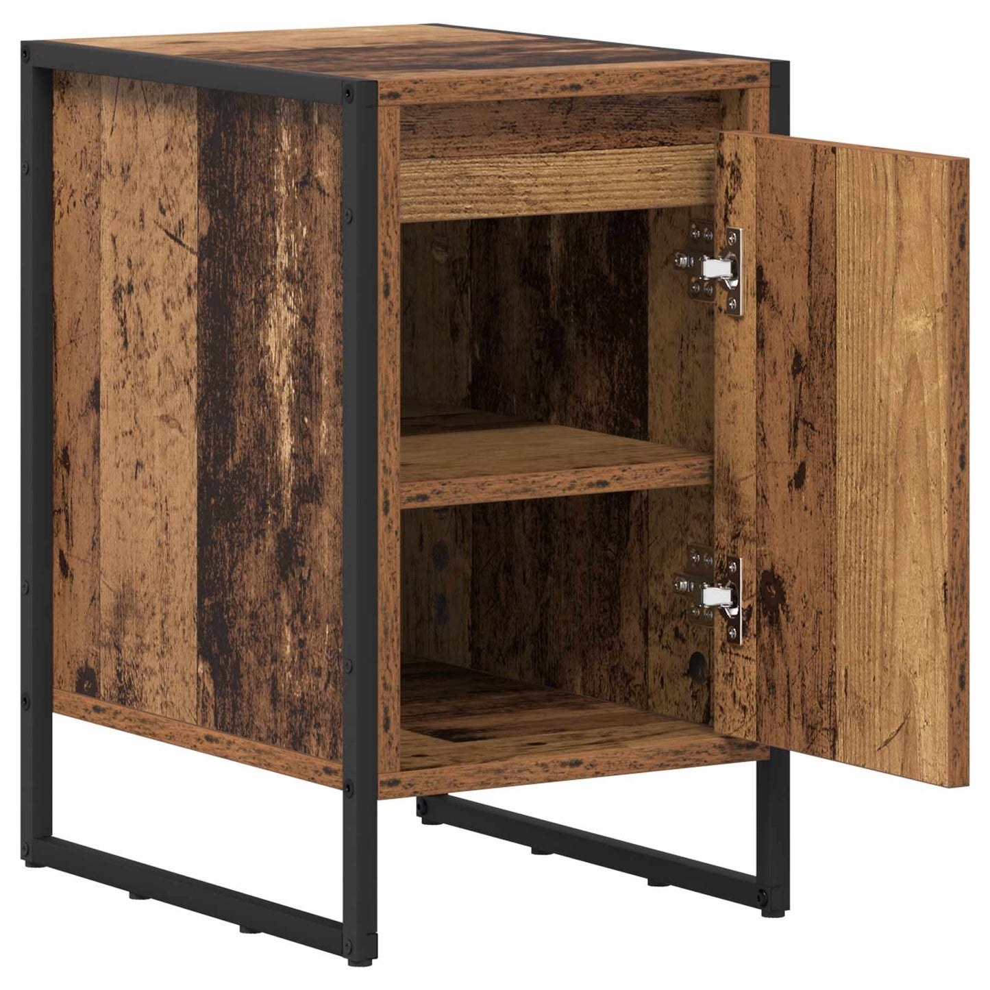 vidaXL Nachttisch 2 pcs Altholz 39,5 x 30 x 50 cm Holzwerkstoff
