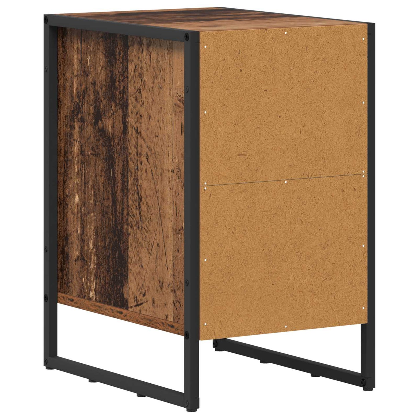 vidaXL Nachttisch 2 pcs Altholz 39,5 x 30 x 50 cm Holzwerkstoff