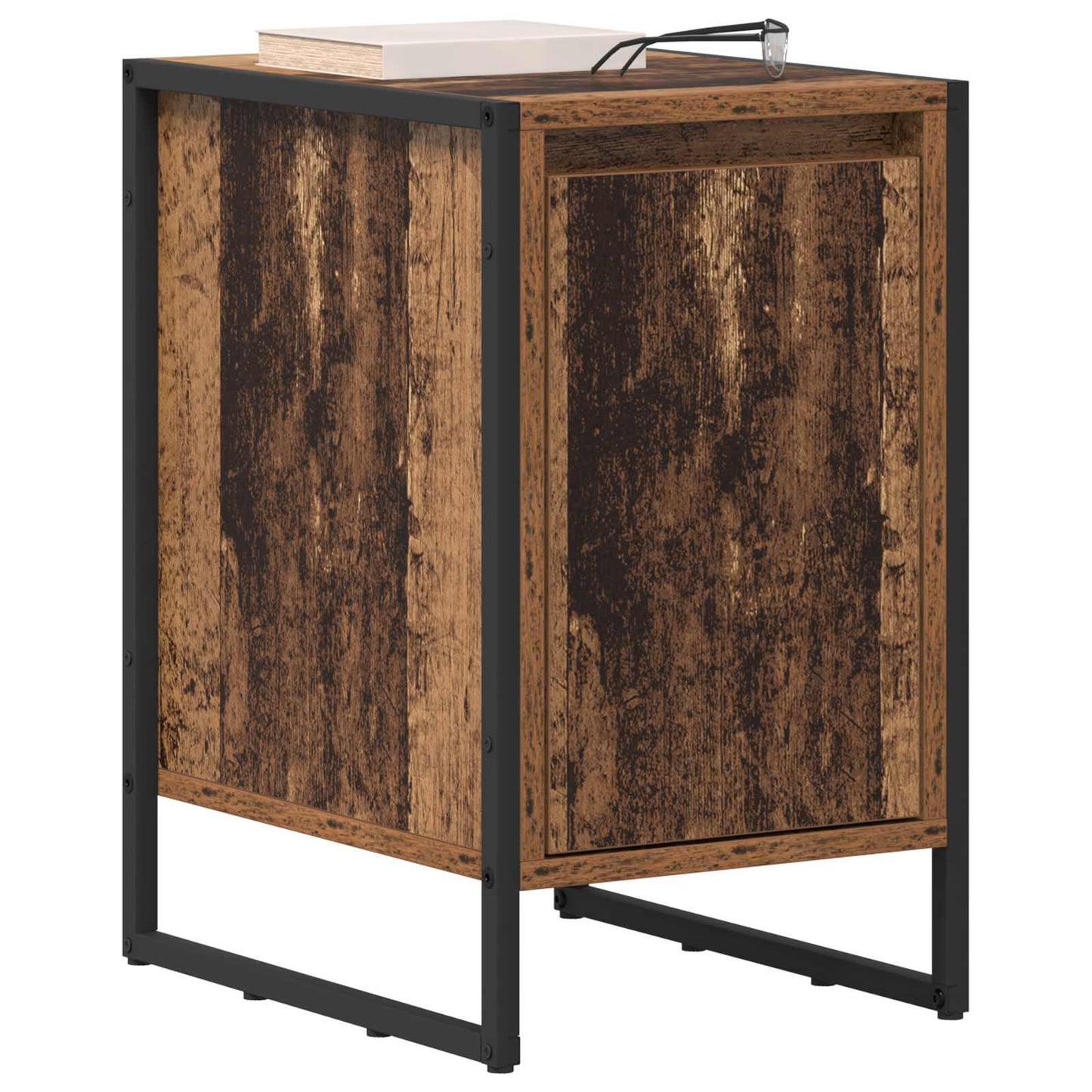 vidaXL Nachttisch 2 pcs Altholz 39,5 x 30 x 50 cm Holzwerkstoff