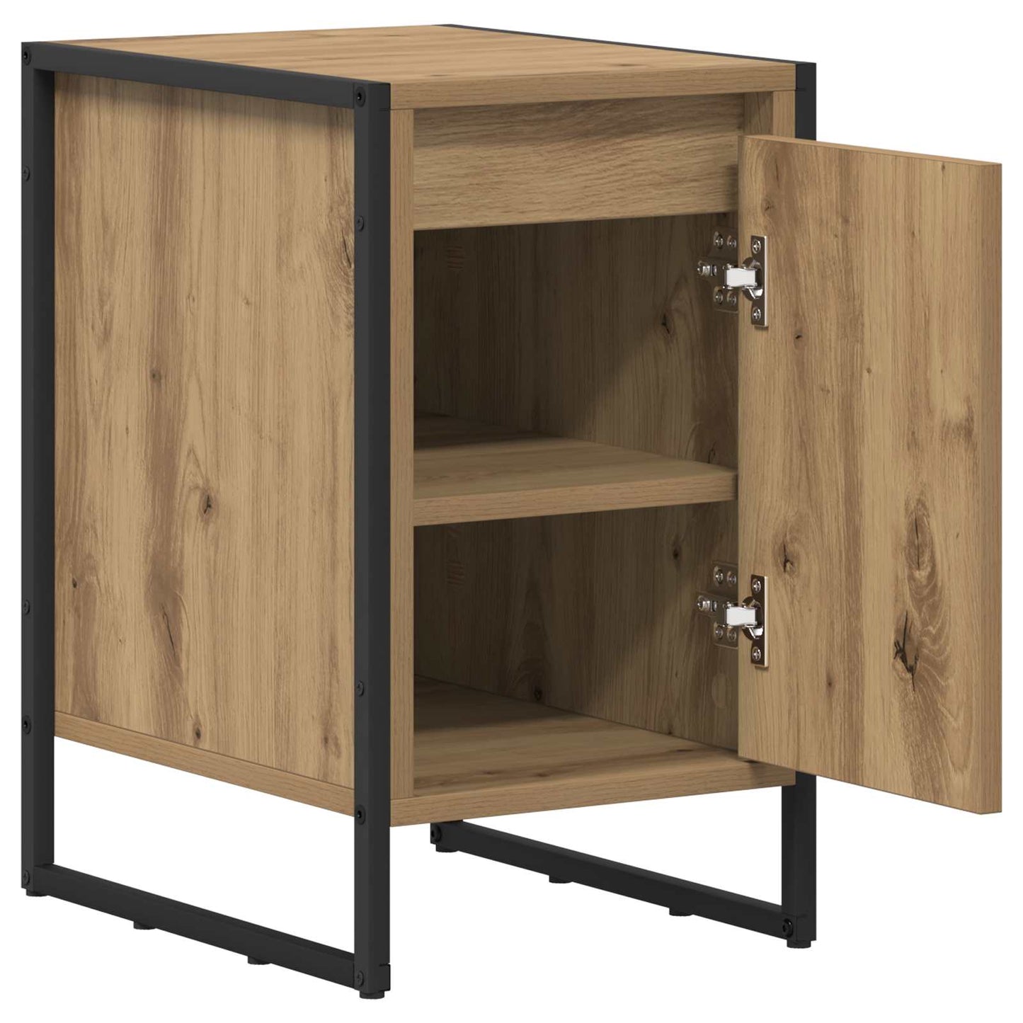vidaXL Nachttisch 2 pcs Kunsthandwerk Eiche 39,5 x 30 x 50 cm