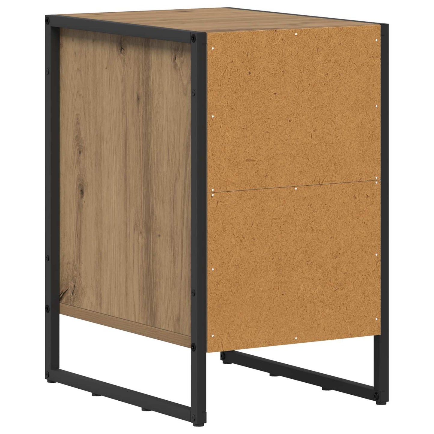 vidaXL Nachttisch 2 pcs Kunsthandwerk Eiche 39,5 x 30 x 50 cm