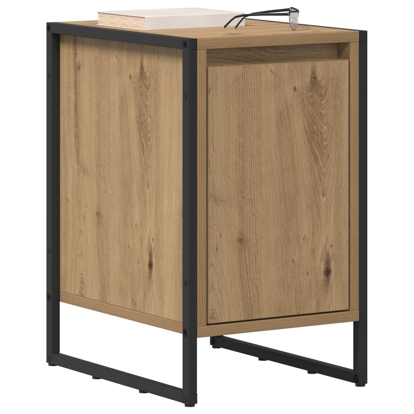 vidaXL Nachttisch 2 pcs Kunsthandwerk Eiche 39,5 x 30 x 50 cm