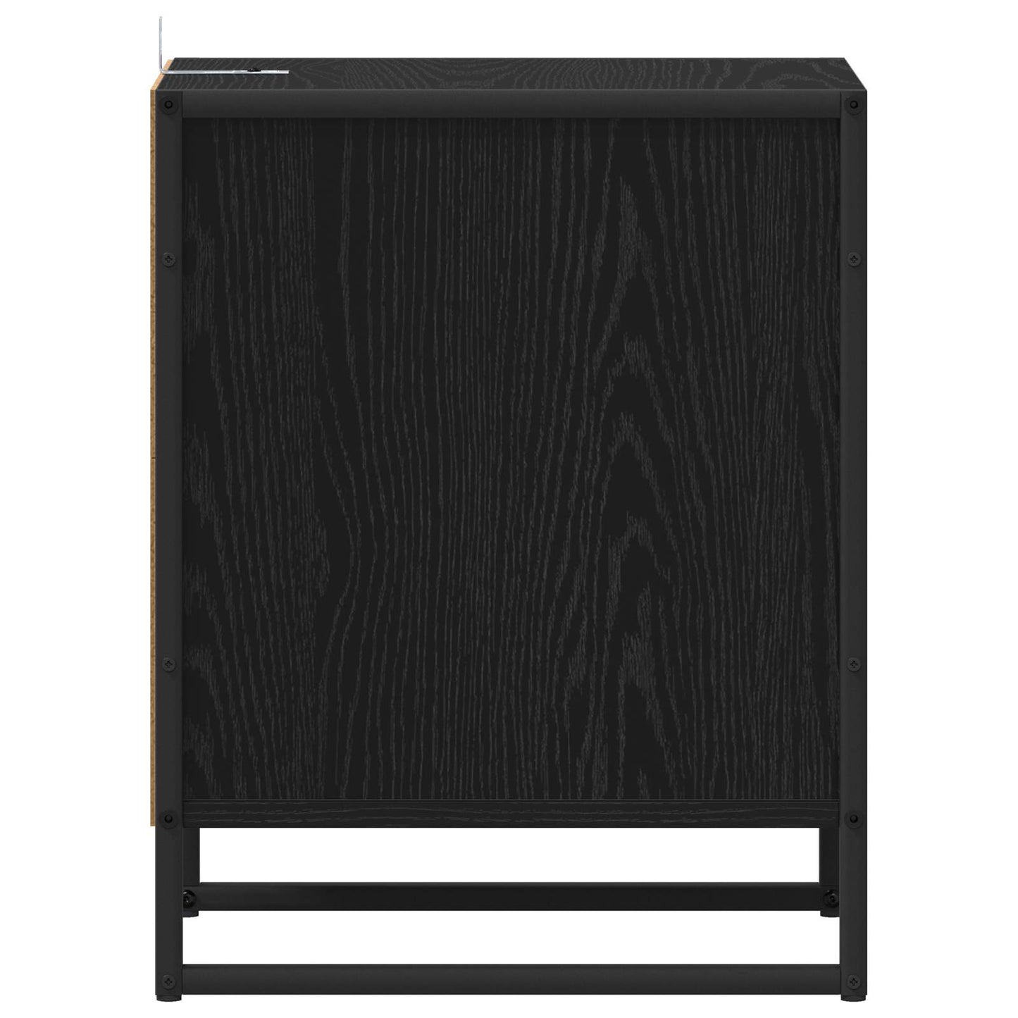 Nachttisch Schwarz Eichen-Optik 39,5 x 30 x 50 cm Holzwerkstoff