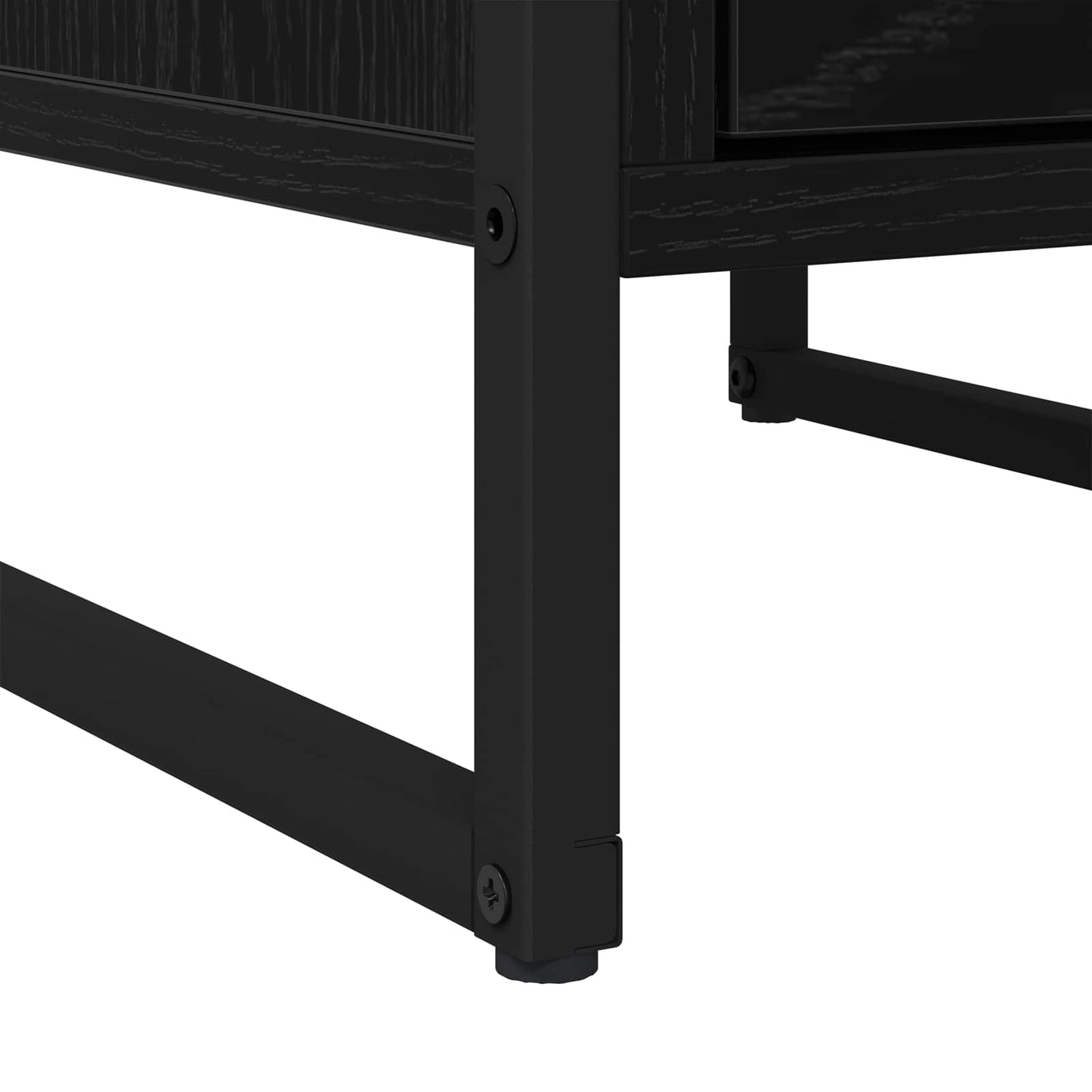 vidaXL Nachttisch 2 pcs Schwarz Eichen-Optik 39,5 x 30 x 50 cm