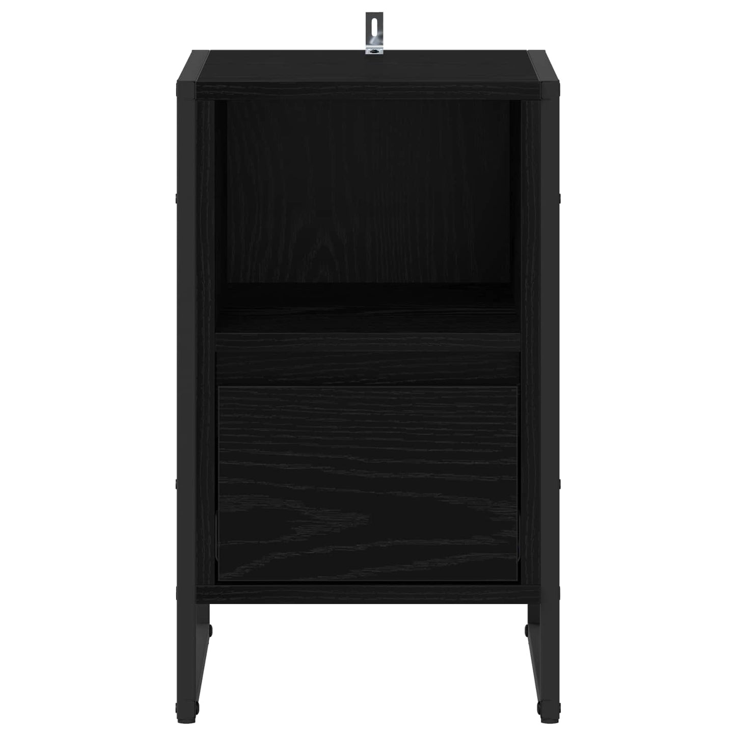 vidaXL Nachttisch 2 pcs Schwarz Eichen-Optik 39,5 x 30 x 50 cm
