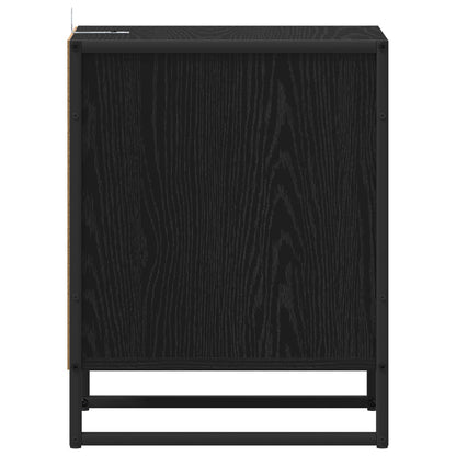 vidaXL Nachttisch 2 pcs Schwarz Eichen-Optik 39,5 x 30 x 50 cm