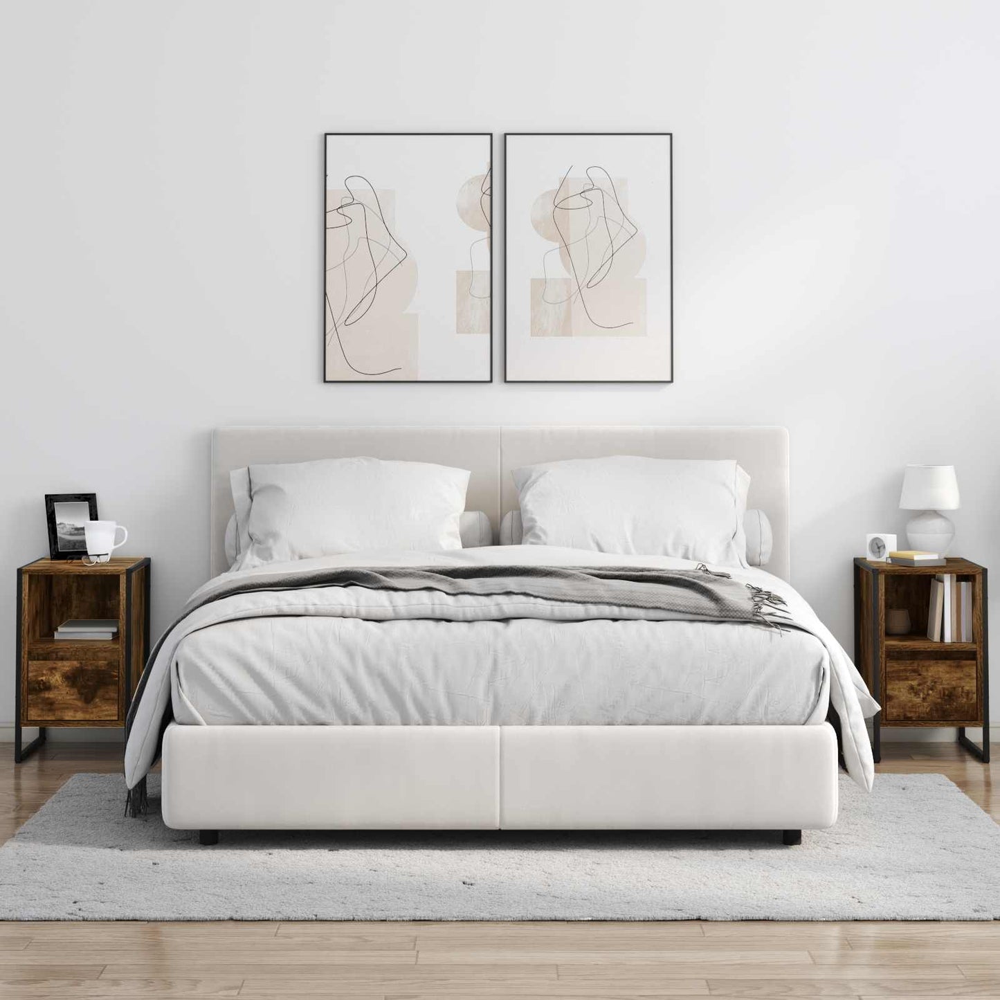 Nachttisch Raucharbe 39,5 x 30 x 50 cm Holzwerkstoff