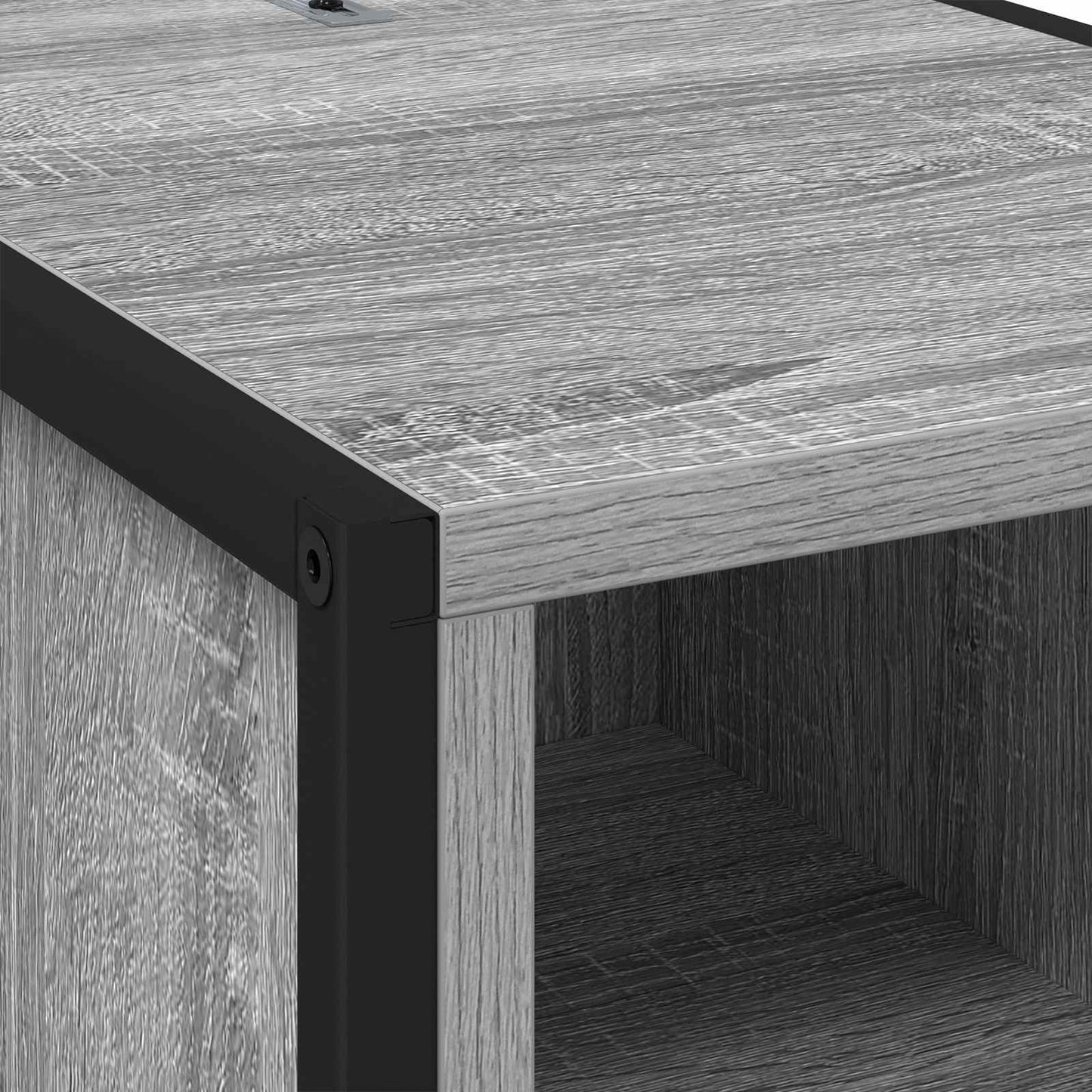 vidaXL Nachttisch 2 pcs Graues Sonoma 39,5 x 30 x 50 cm Holzwerkstoff