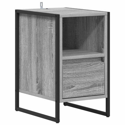 vidaXL Nachttisch 2 pcs Graues Sonoma 39,5 x 30 x 50 cm Holzwerkstoff