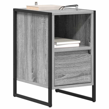vidaXL Nachttisch 2 pcs Graues Sonoma 39,5 x 30 x 50 cm Holzwerkstoff
