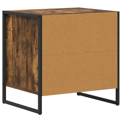 vidaXL Nachttisch 2 pcs Raucharbe 50 x 39,5 x 50 cm Holzwerkstoff