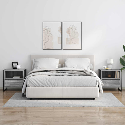 Nachttisch Graues Sonoma 50 x 39,5 x 50 cm Holzwerkstoff