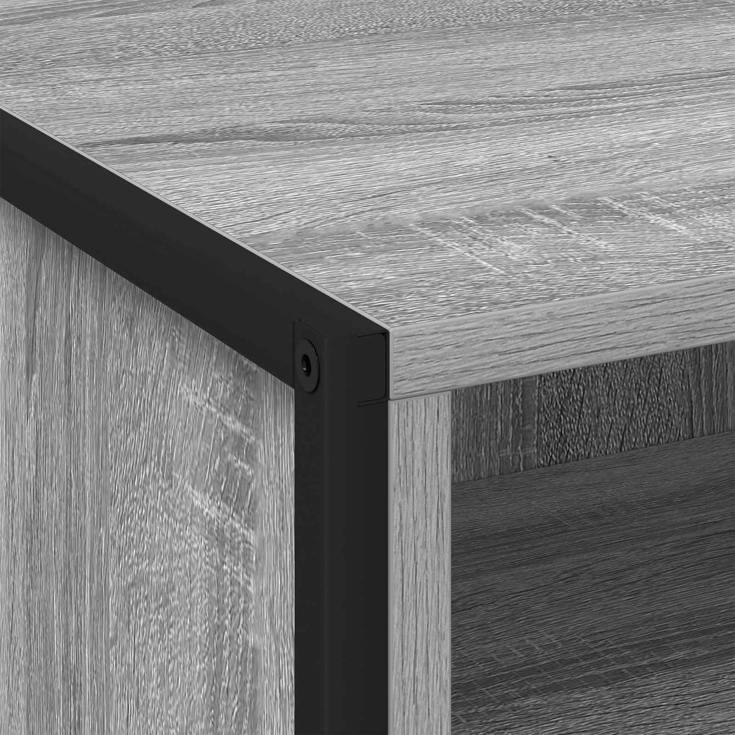 vidaXL Nachttisch 2 pcs Graues Sonoma 50 x 39,5 x 50 cm Holzwerkstoff