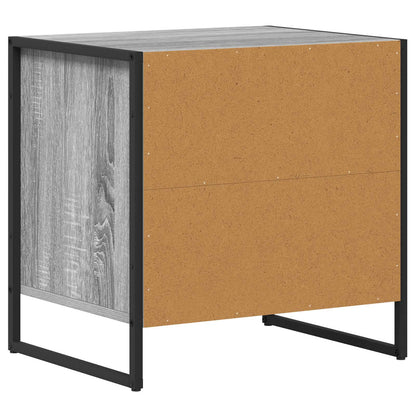 vidaXL Nachttisch 2 pcs Graues Sonoma 50 x 39,5 x 50 cm Holzwerkstoff