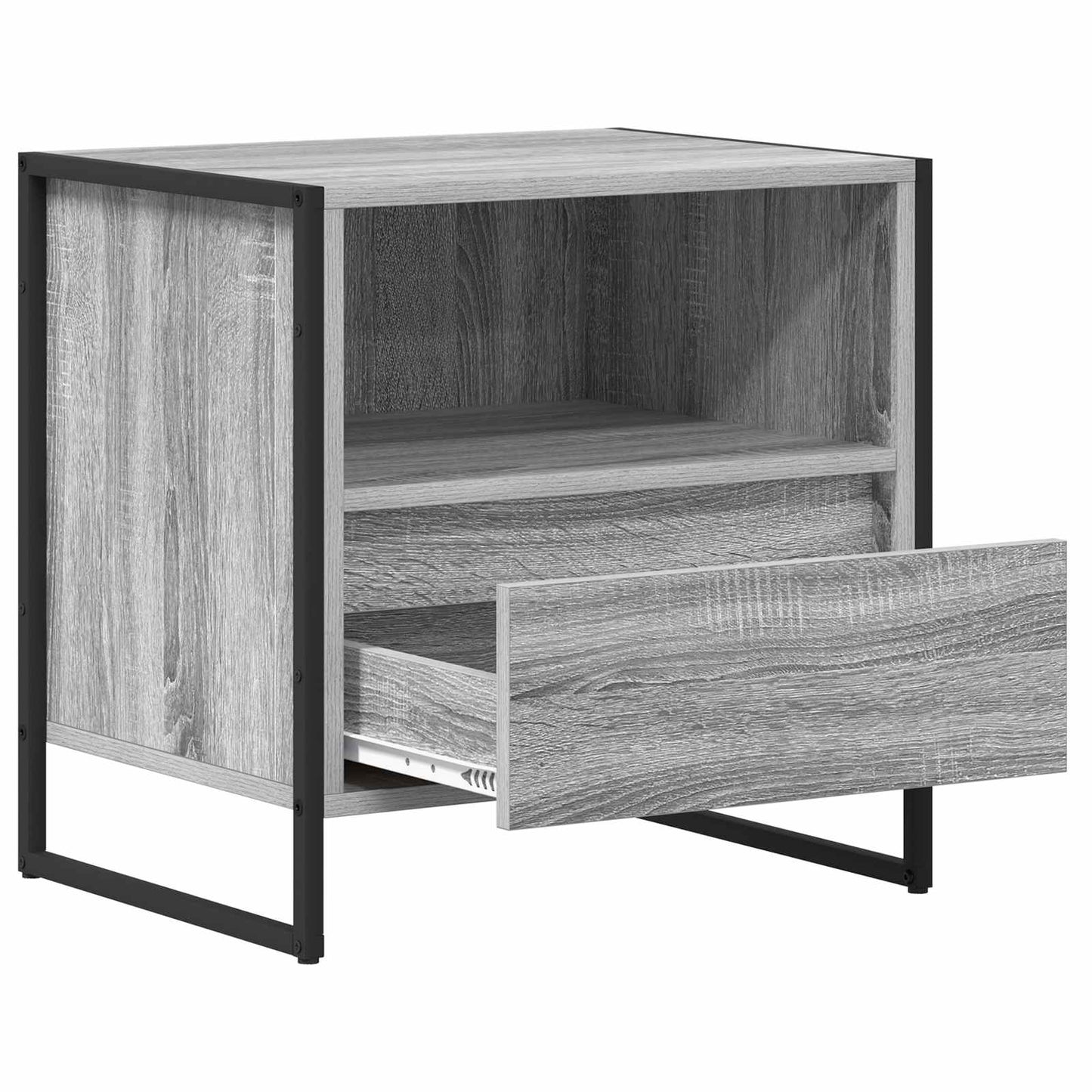 vidaXL Nachttisch 2 pcs Graues Sonoma 50 x 39,5 x 50 cm Holzwerkstoff