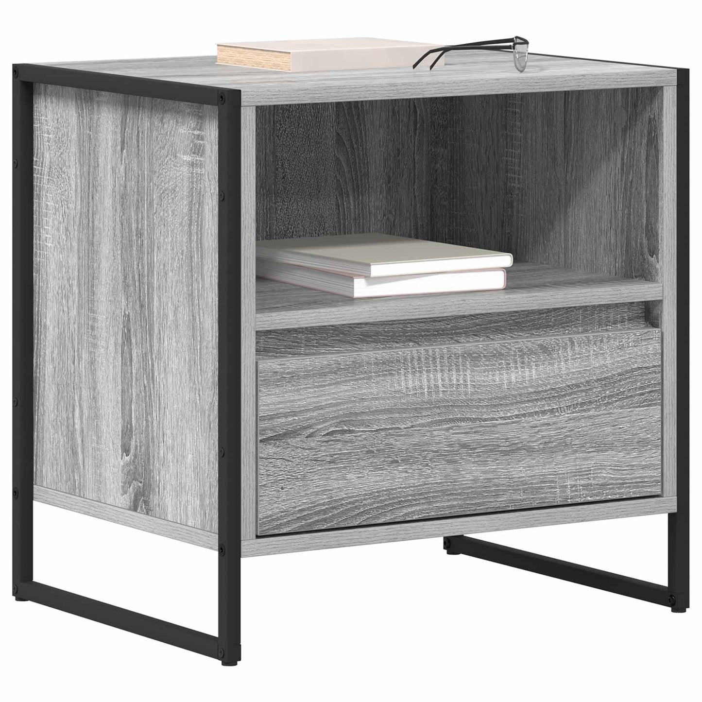 vidaXL Nachttisch 2 pcs Graues Sonoma 50 x 39,5 x 50 cm Holzwerkstoff