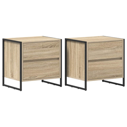 Nachttisch 2 pcs Sonoma 50 x 39,5 x 50 cm Holzwerkstoff