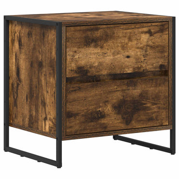 vidaXL Nachttisch Raucharbe 50 x 39,5 x 50 cm Holzwerkstoff