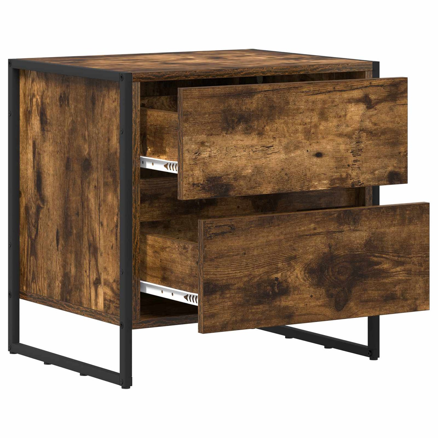 vidaXL Nachttisch 2 pcs Raucharbe 50 x 39,5 x 50 cm Holzwerkstoff