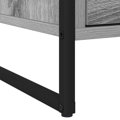 vidaXL Nachttisch Graues Sonoma 50 x 39,5 x 50 cm Holzwerkstoff