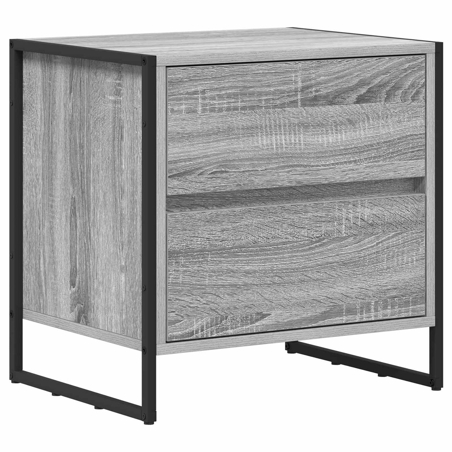 vidaXL Nachttisch Graues Sonoma 50 x 39,5 x 50 cm Holzwerkstoff