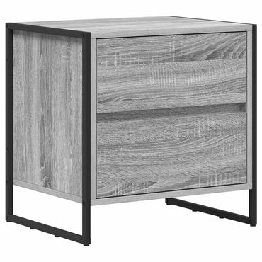 vidaXL Nachttisch Graues Sonoma 50 x 39,5 x 50 cm Holzwerkstoff