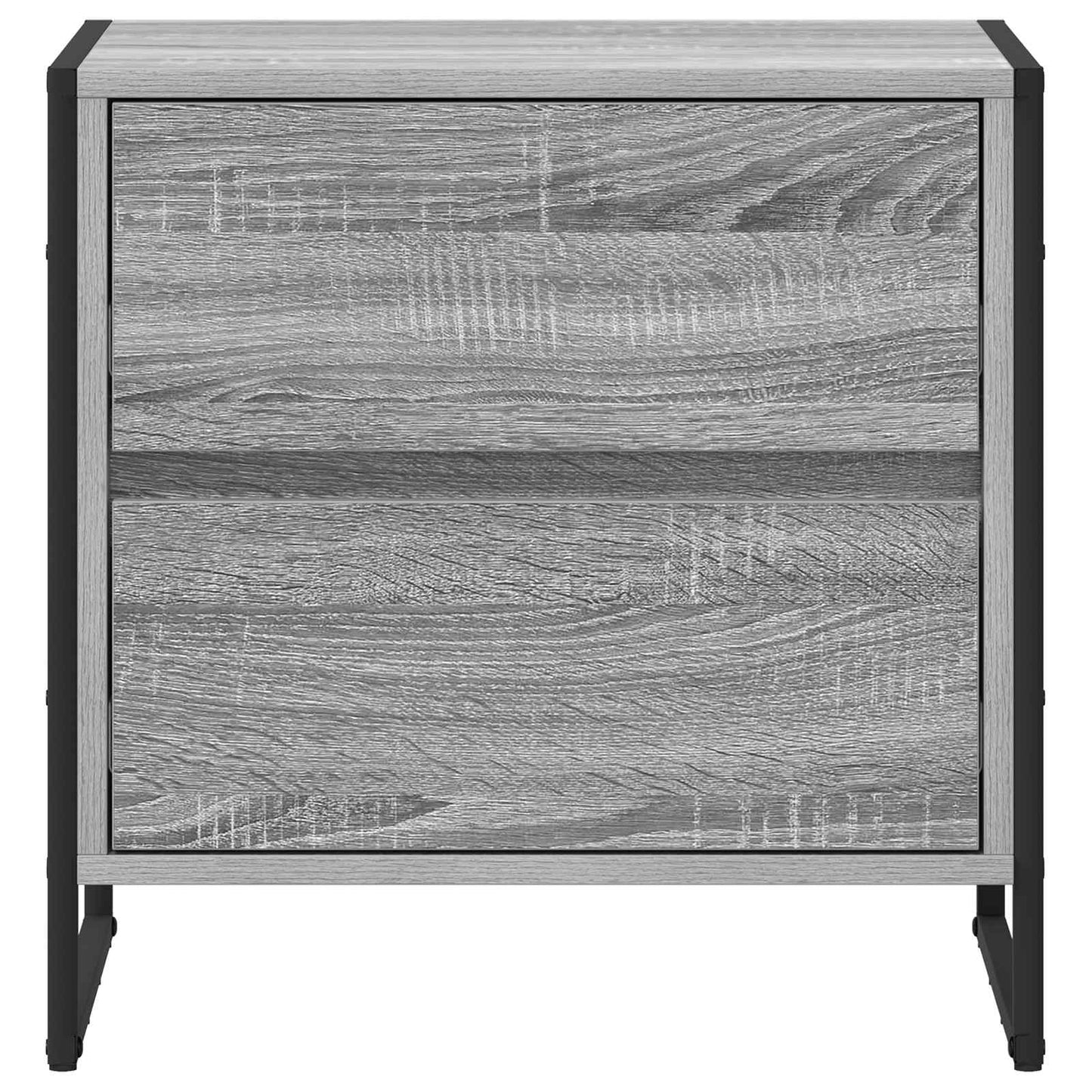 vidaXL Nachttisch Graues Sonoma 50 x 39,5 x 50 cm Holzwerkstoff