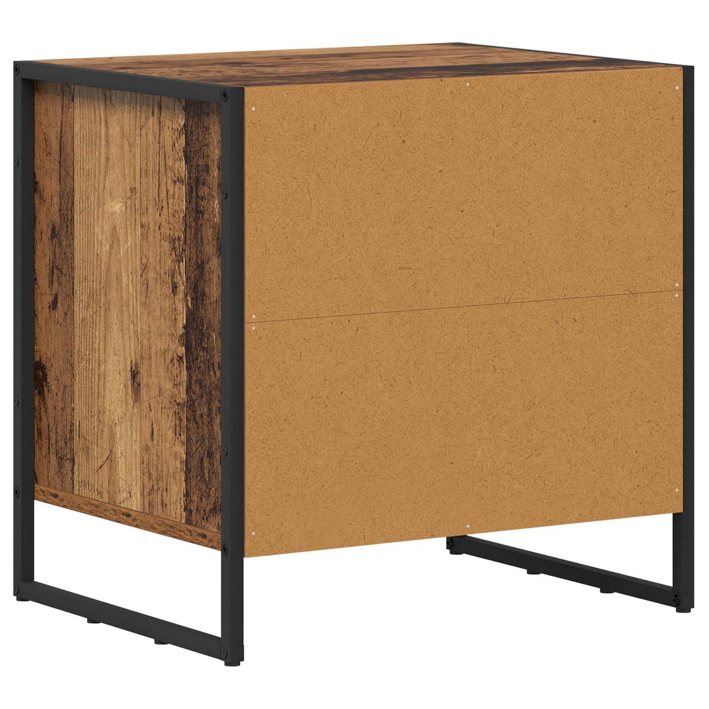vidaXL Nachttisch 2 pcs Altholz 50 x 39,5 x 50 cm Holzwerkstoff