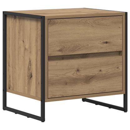 vidaXL Nachttisch 2 pcs Kunsthandwerk Eiche 50 x 39,5 x 50 cm