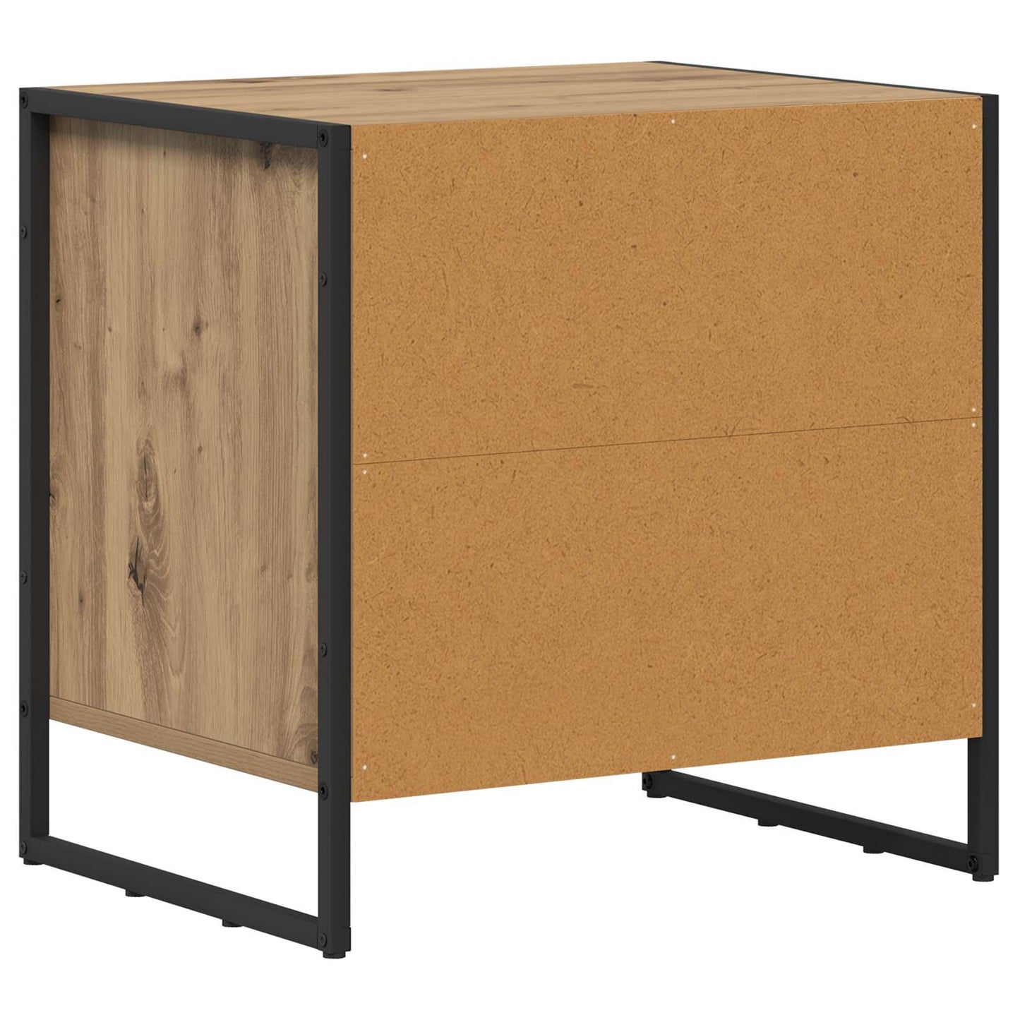 vidaXL Nachttisch 2 pcs Kunsthandwerk Eiche 50 x 39,5 x 50 cm