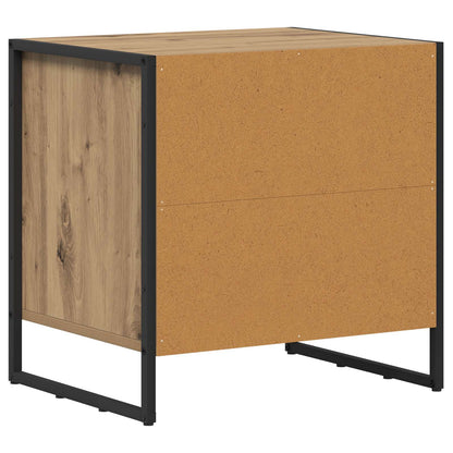vidaXL Nachttisch 2 pcs Kunsthandwerk Eiche 50 x 39,5 x 50 cm