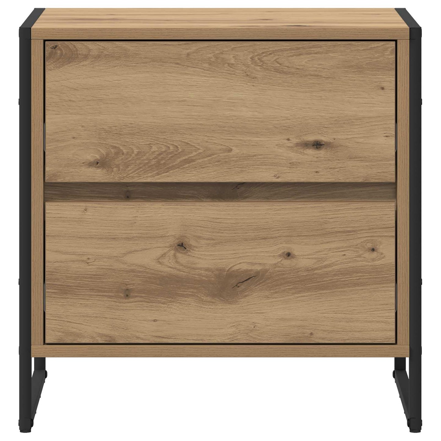 vidaXL Nachttisch 2 pcs Kunsthandwerk Eiche 50 x 39,5 x 50 cm