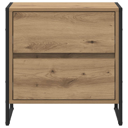 vidaXL Nachttisch 2 pcs Kunsthandwerk Eiche 50 x 39,5 x 50 cm