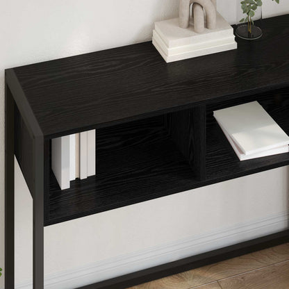 vidaXL Beistelltisch Schwarz Eichen-Optik 100 x 36 x 75 cm