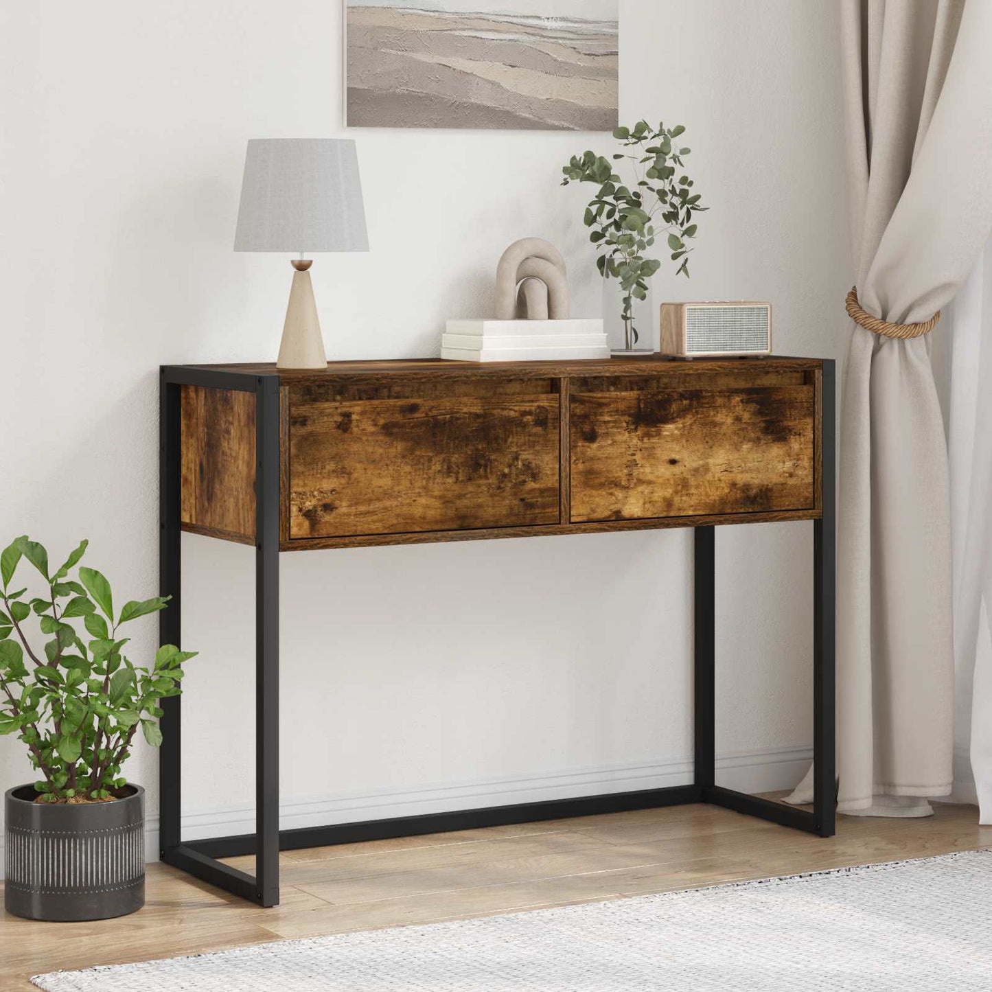 vidaXL Beistelltisch Raucharbe 100 x 36 x 75 cm Holzwerkstoff