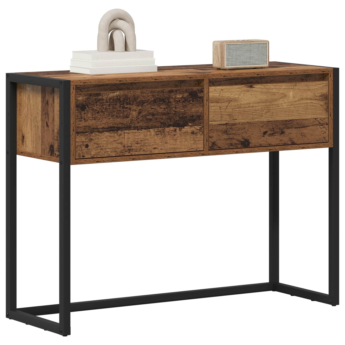 vidaXL Beistelltisch Altholz 100 x 36 x 75 cm Holzwerkstoff
