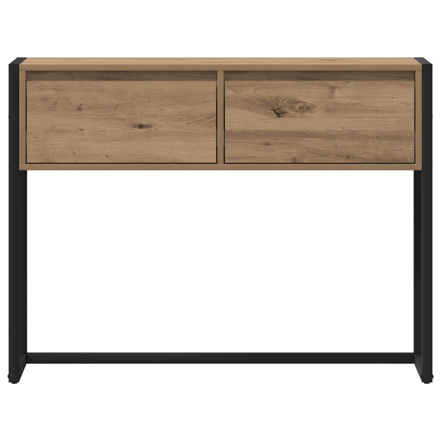 Beistelltisch mit Speicher Kunsthandwerk Eiche 100 x 36 x 75 cm