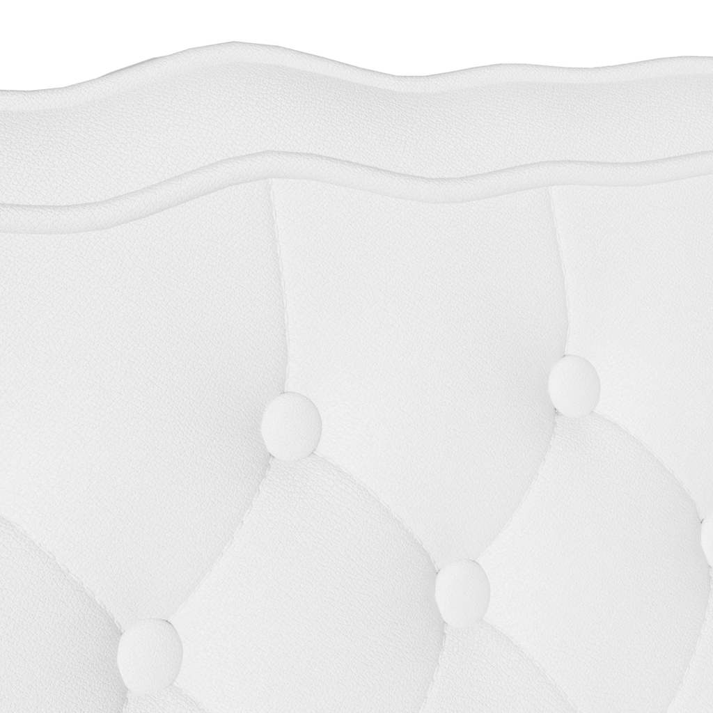 Chesterfield Bank Weiß 119,5 x 64,5 x 75 cm Kunstleder