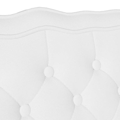 Chesterfield Bank Weiß 119,5 x 64,5 x 75 cm Kunstleder